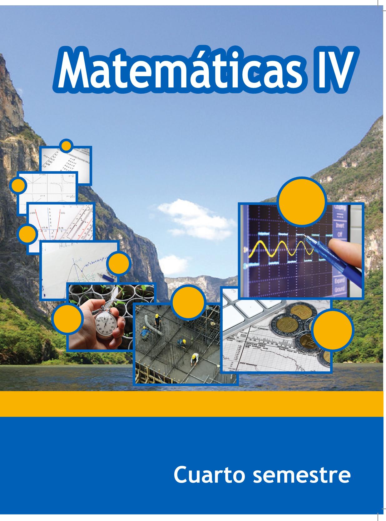 Portada de Matemáticas IV
