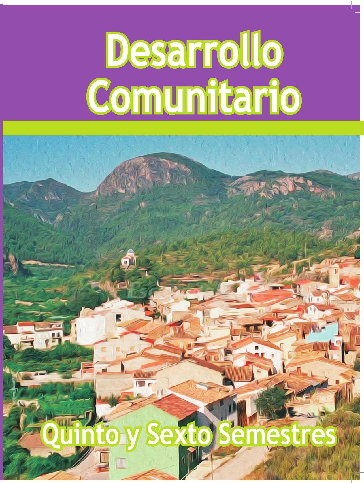 Portada de Desarrollo Comunitario (5to Sem)
