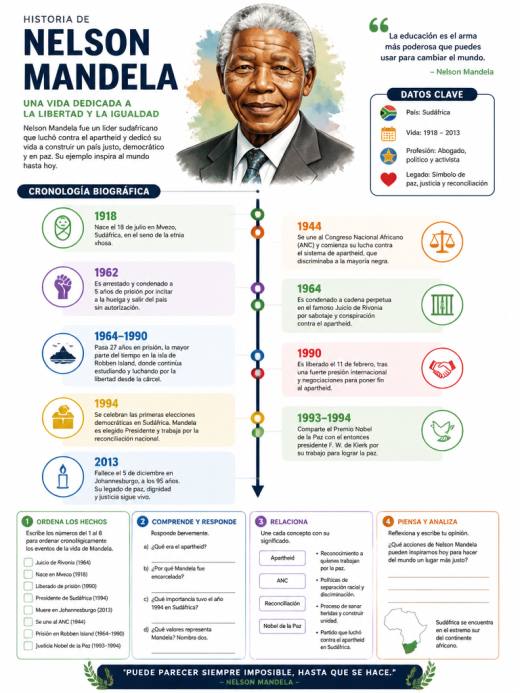 Historia de Nelson Mandela