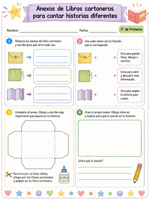 Anexos de Libros cartoneros para contar historias diferentes (3° de Primaria)