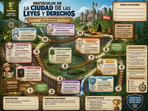 Obstáculos en la Ciudad de las Leyes y Derechos