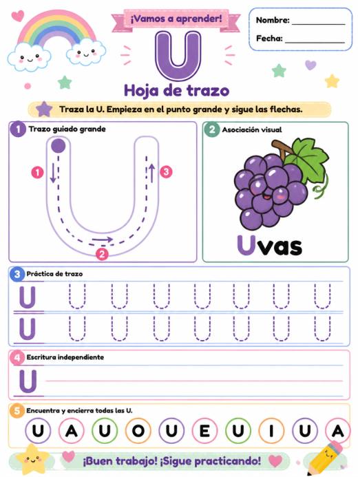 Letra U