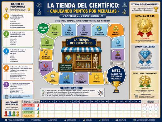 La Tienda del Científico: Canjeando Puntos por Medallas
