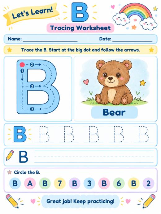 Letter B