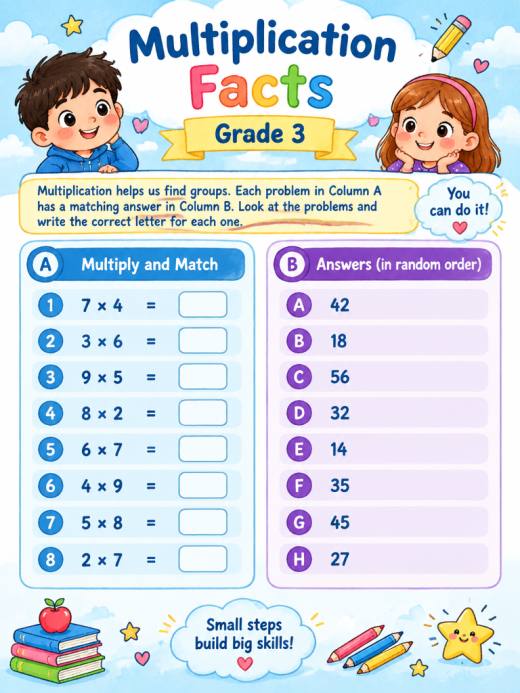 Multiplication Facts