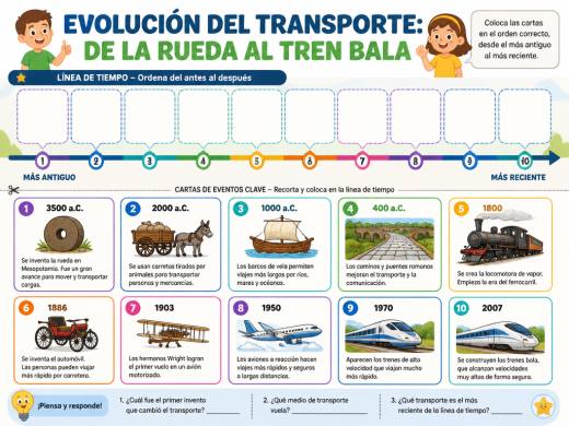 Evolución del Transporte: De la Rueda al Tren Bala