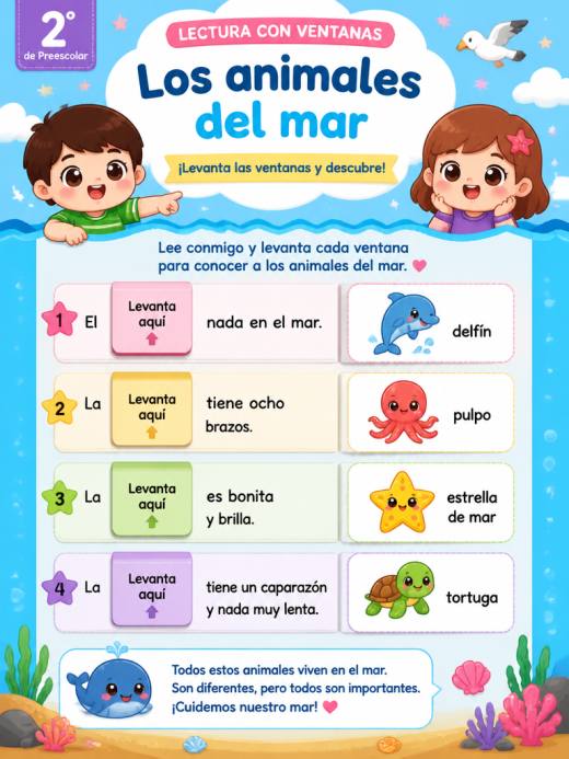 Los animales del mar