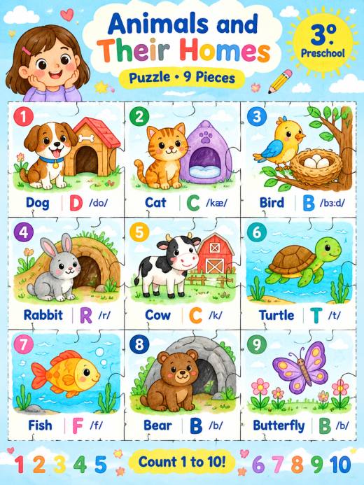 Animals and Their Homes
