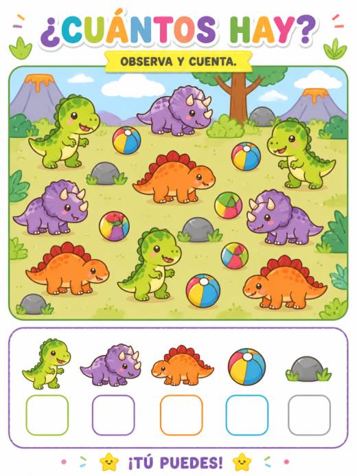 Dinosaurios Jugando