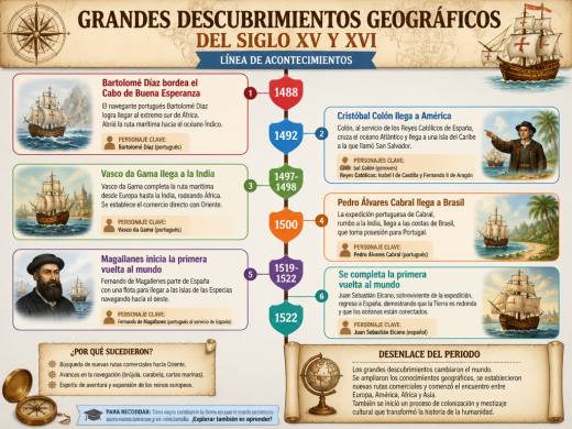Grandes Descubrimientos Geográficos del Siglo XV y XVI