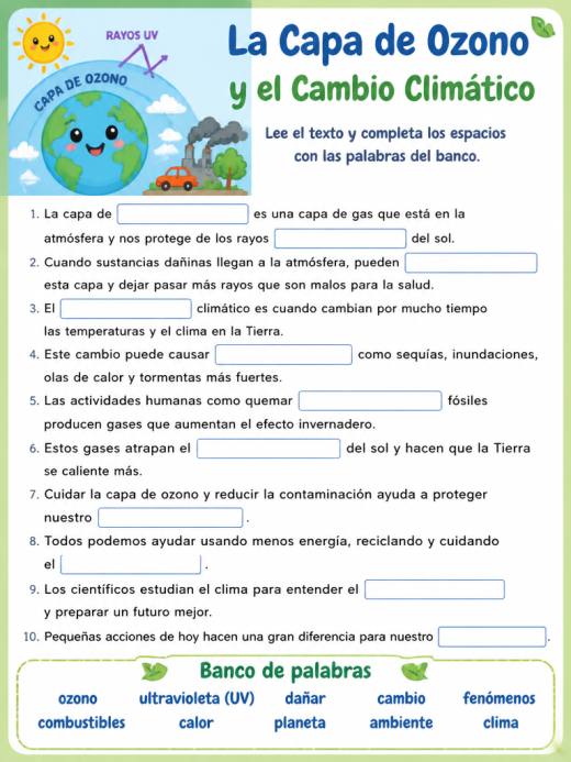 La Capa de Ozono y el Cambio Climático
