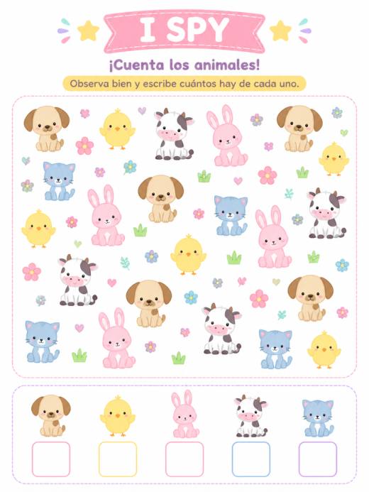 Cuenta los animales