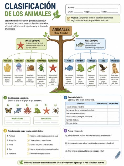 Clasificación de los Animales
