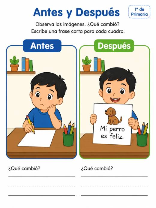 Construcción de frases con imágenes