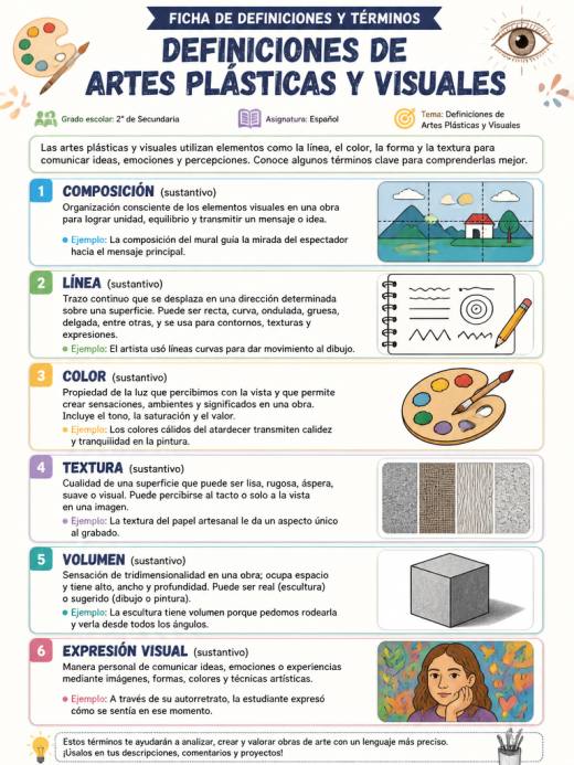 Definiciones de Artes Plásticas y Visuales