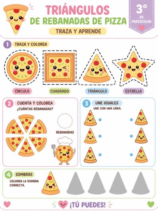 Triángulos de Rebanadas de Pizza