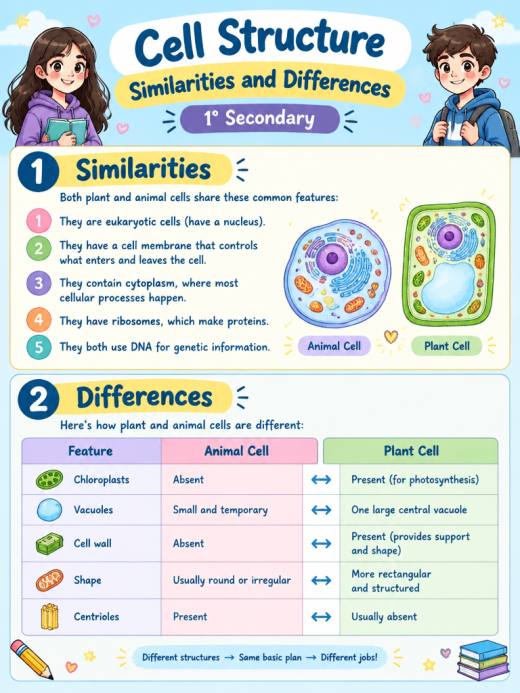 Similarities & Differences Table