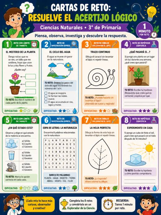 Cartas de Reto: Resuelve el Acertijo Lógico