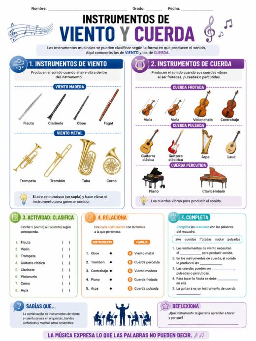 Instrumentos de Viento y Cuerda