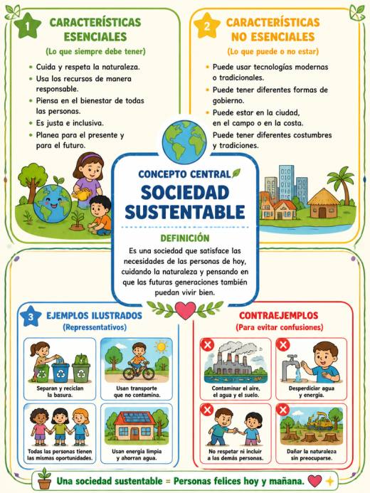 Características Esenciales de una Sociedad Sustentable