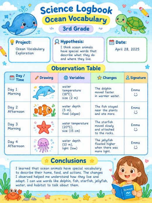 Ocean Vocabulary