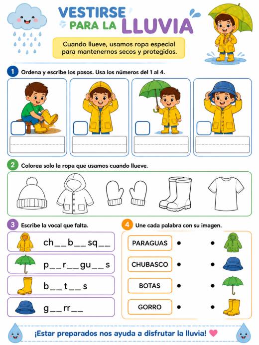 Vestirse para la Lluvia