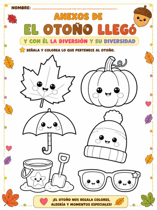 Anexos de el otoño llego y con el la diversión y su diversidad (3° de Preescolar)