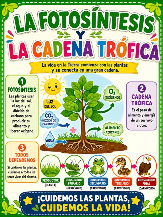 La Fotosíntesis y la Cadena Trófica