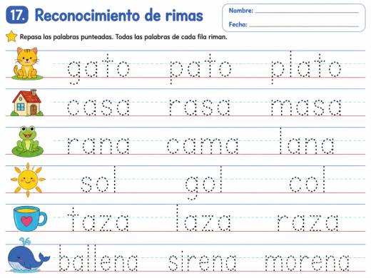 17. Reconocimiento de rimas