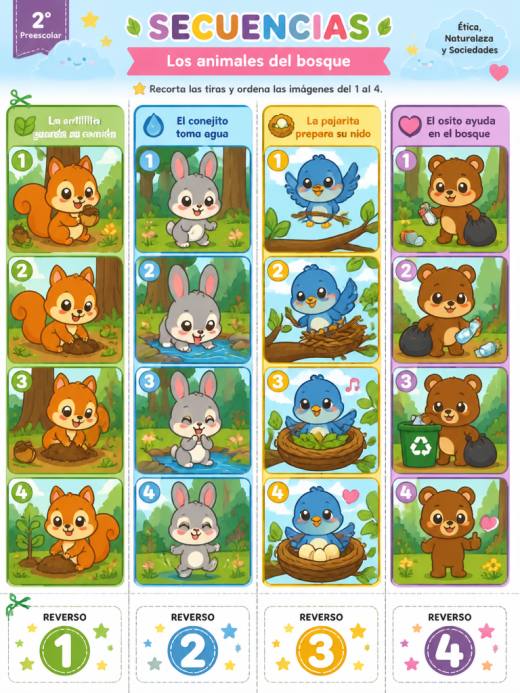 Los animales del bosque