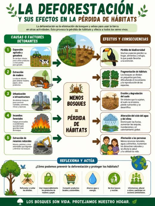 La Deforestación y sus Efectos en la Pérdida de Hábitats