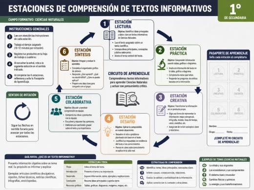 Estaciones de Comprensión de Textos Informativos