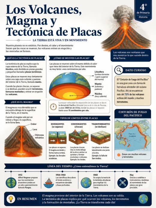Los Volcanes, Magma y Tectónica de Placas