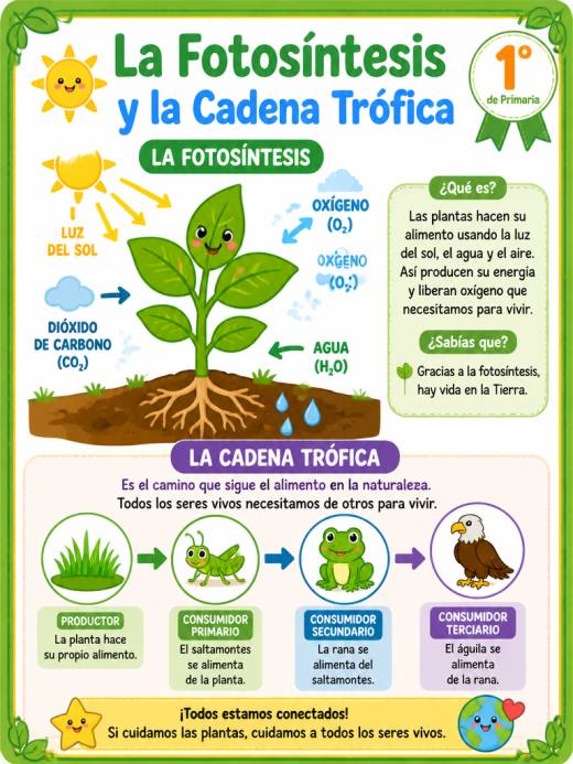 La Fotosíntesis y la Cadena Trófica