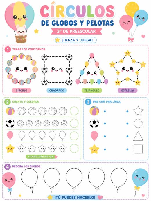 Círculos de Globos y Pelotas