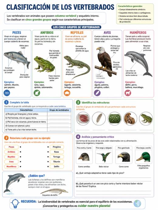Clasificación de los Vertebrados