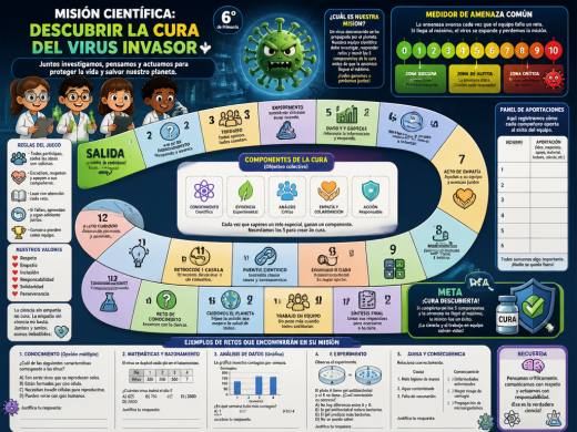 Misión Científica: Descubrir la Cura del Virus Invasor