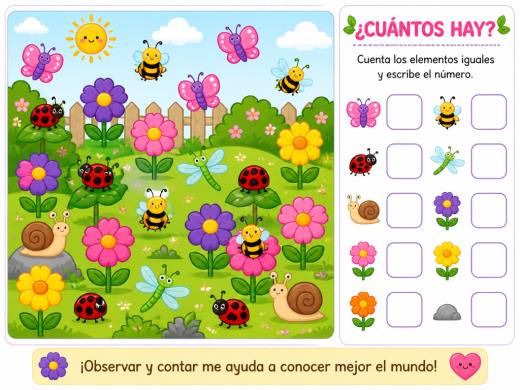 Insectos del Jardín y Flores