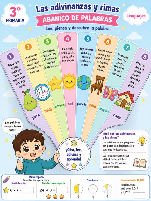 Las adivinanzas y rimas – Abanico de Palabras