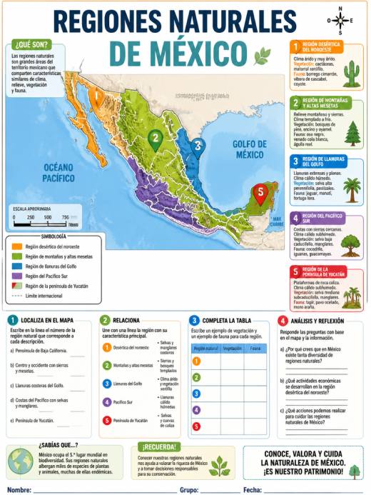 Regiones Naturales de México