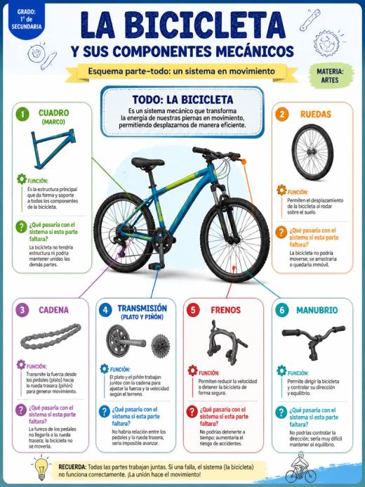 La Bicicleta y sus Componentes Mecánicos