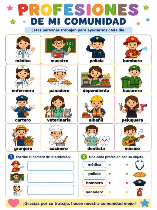 Profesiones de mi Comunidad