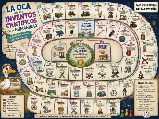 La Oca de los Inventos Científicos de la Humanidad