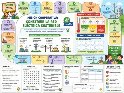 Misión Cooperativa: Construir la Red Eléctrica Sostenible