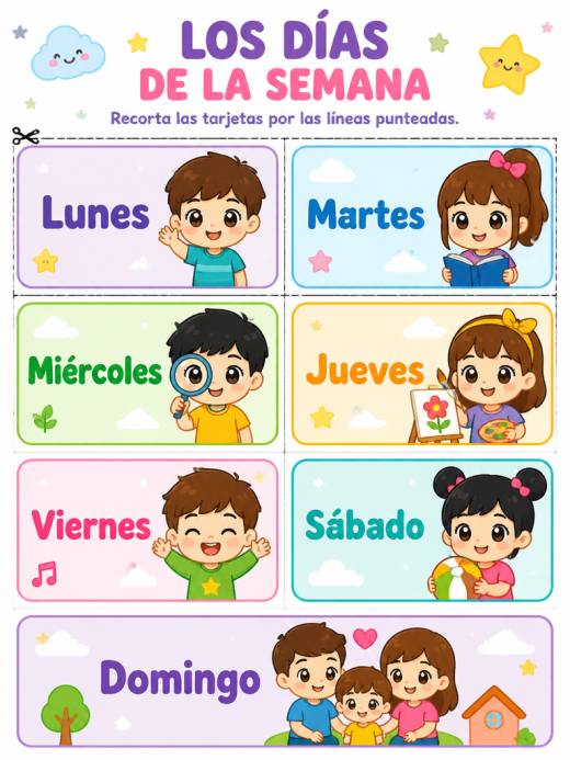 Los dias de la semana