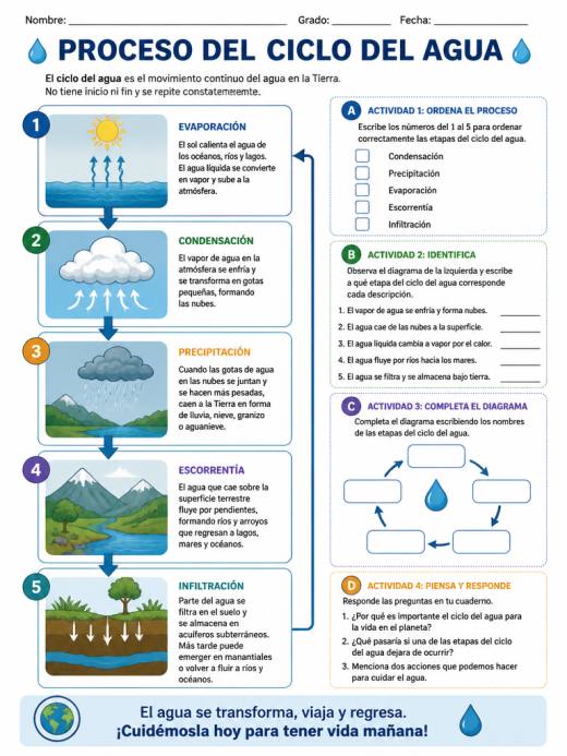 Proceso del Ciclo del Agua