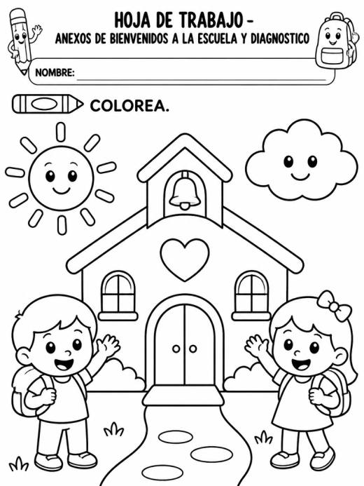 Hoja de Trabajo: Anexos de bienvenidos a la escuela y diagnostico (2° de Preescolar)