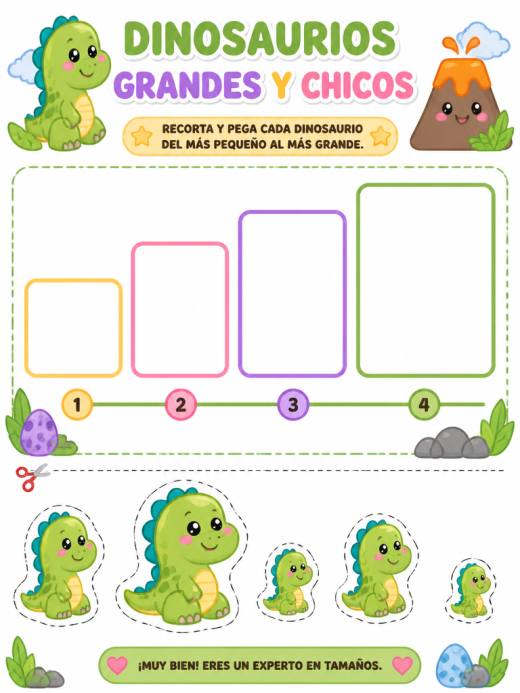 Dinosaurios Grandes y Chicos