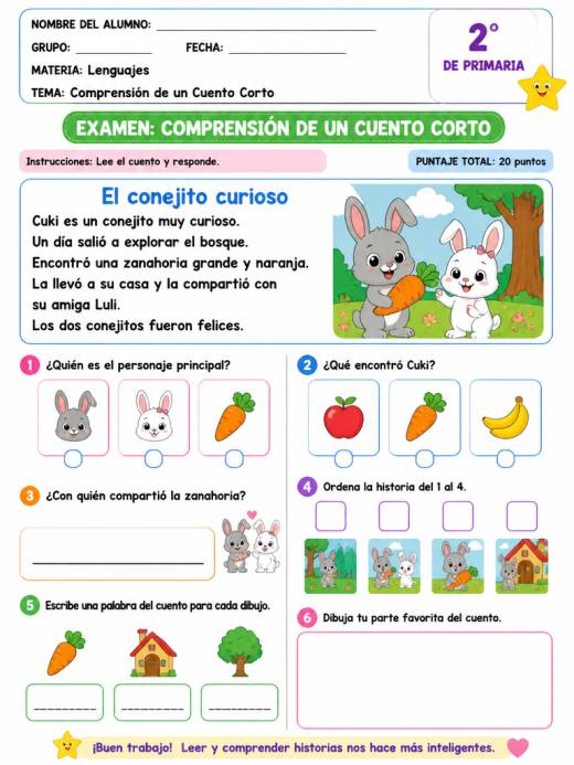 Comprensión de un Cuento Corto