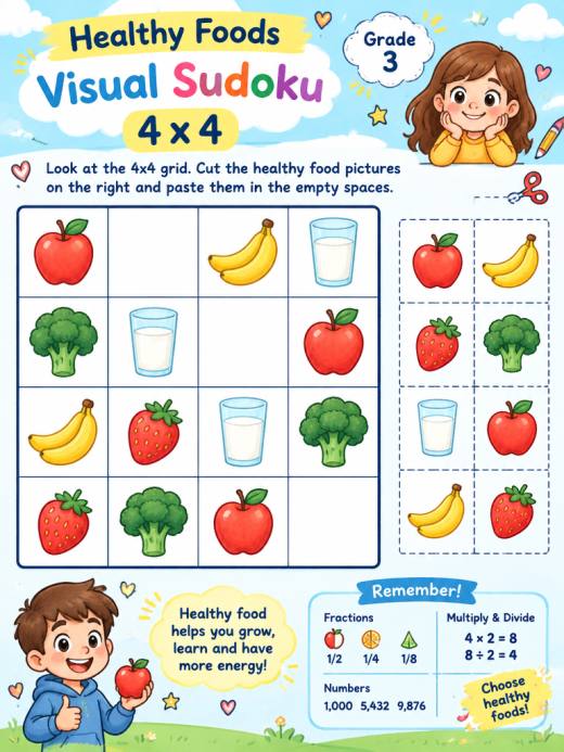 Kids Visual Sudoku (4x4)